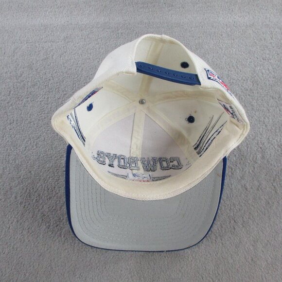 VINTAGE Dallas Cowboys Hat Cap Snapback Diamond Logo Athletic NFL Football 90s - Picture 5 of 10